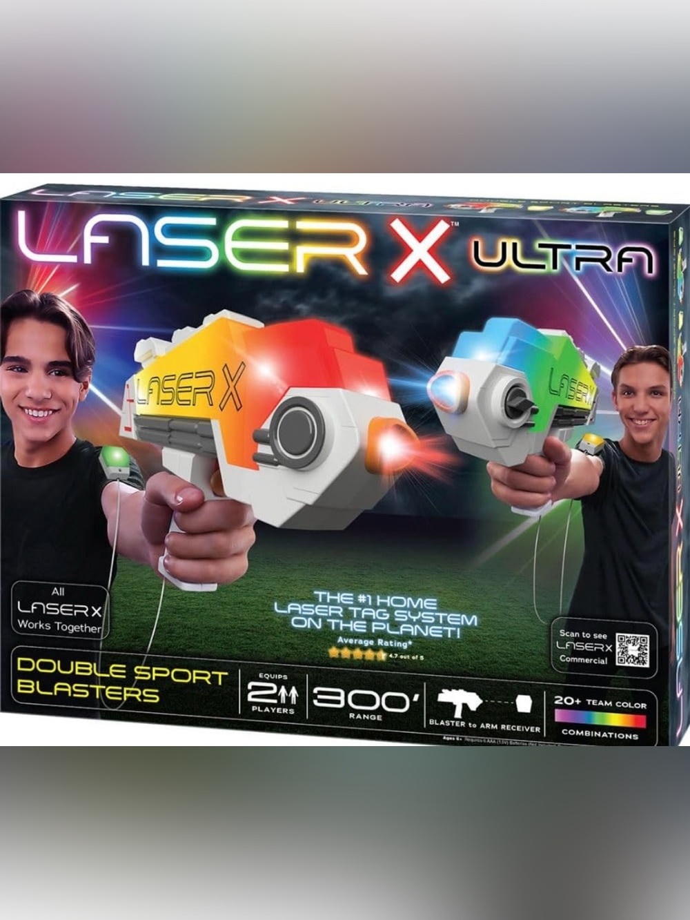 Ultra Kids' Laser Tag Blaster - Orange and White